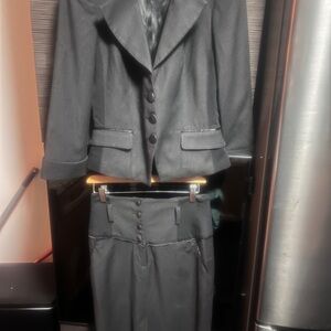 Classic Salvatore Ferragamo Black Women Suit , Authentic